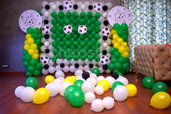 Football theme birthday decoration