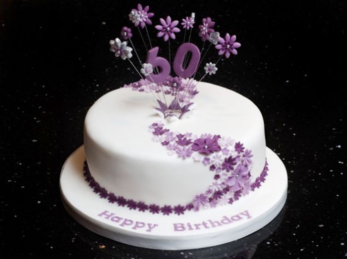 60th birthday cake decoration ideas