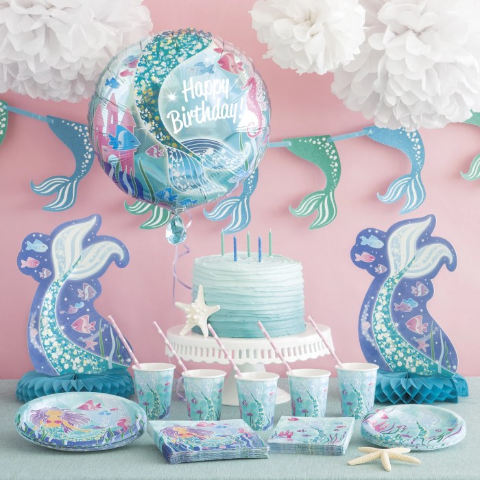 Decoration mermaid birthday party