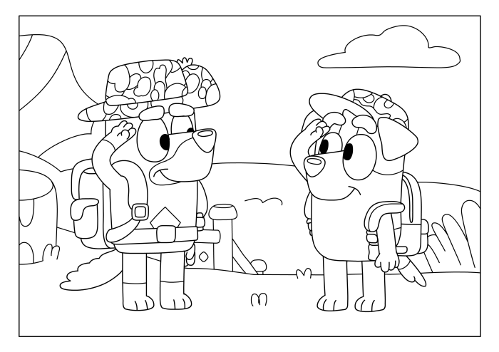 Character coloring pages