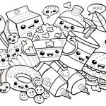 Cute coloring pages food