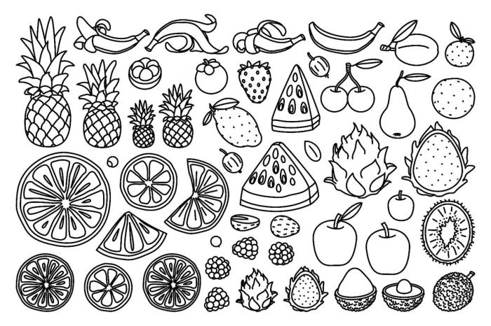 Free food coloring sheets