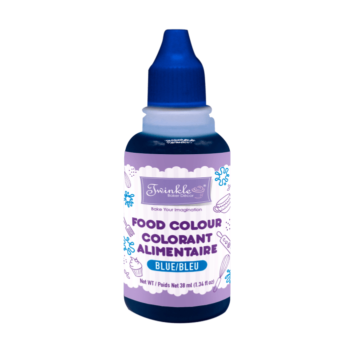 What food coloring makes blue