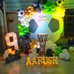 Football theme birthday decoration