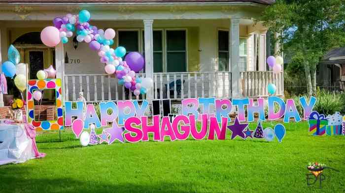 Simple outdoor birthday party decoration ideas