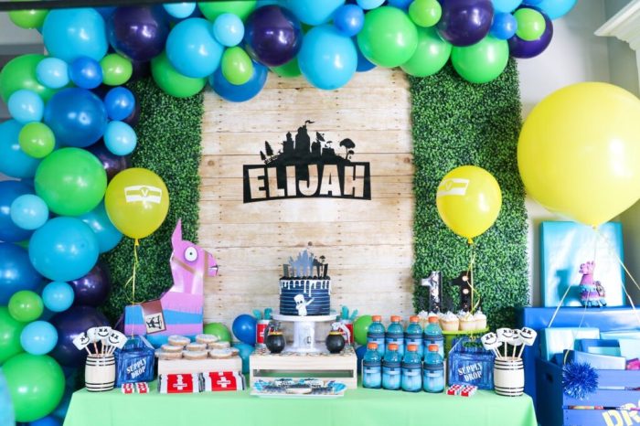 Fortnite birthday party decoration ideas