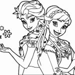 Anna frozen coloring page