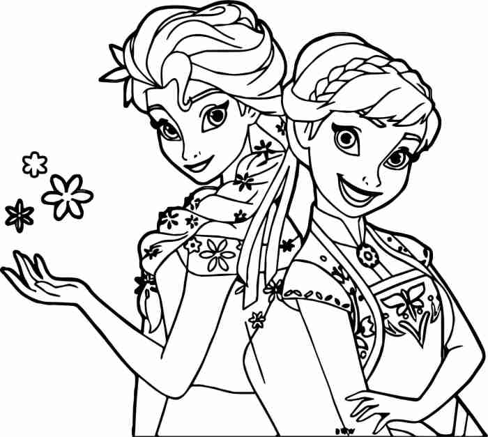 Anna frozen coloring page