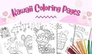 Pretty coloring pages