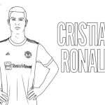 Ronaldo coloring page