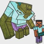 Mutant creatures minecraft mutant mobs zombie coloring page