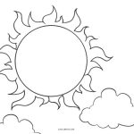 Sun coloring page