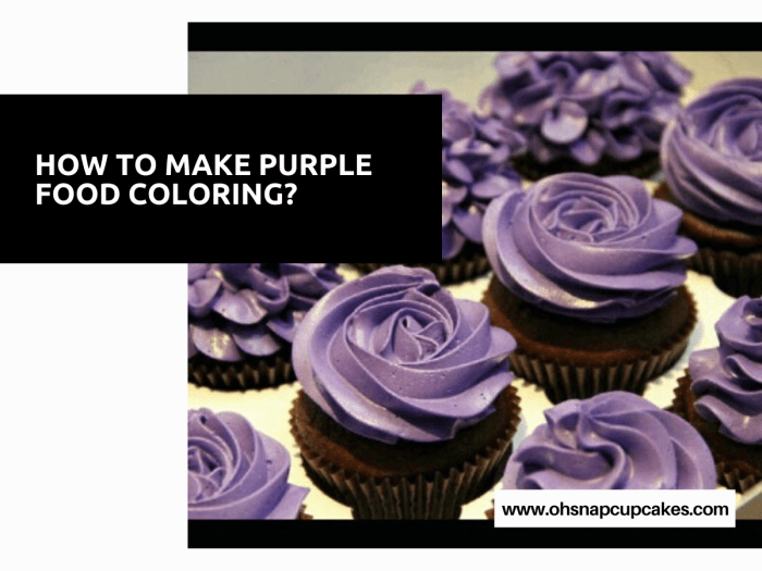 How to make purple with food coloring