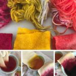 Tie dye with food coloring