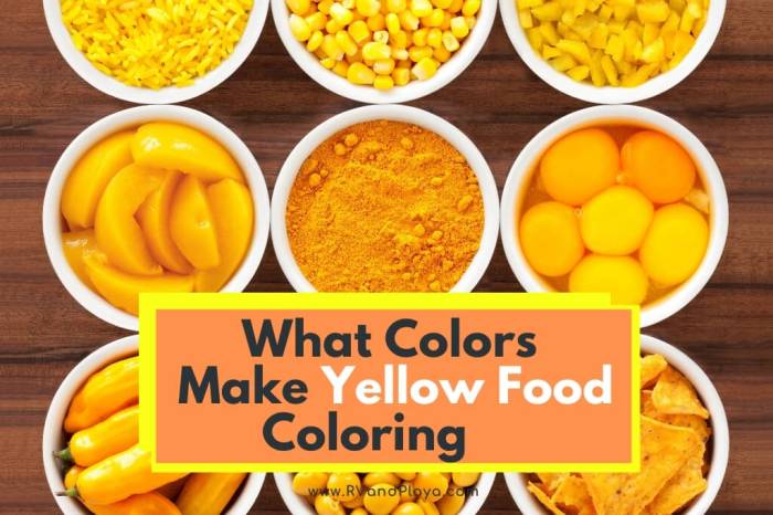 Yellow powder food coloring