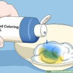 Dye hair using food coloring