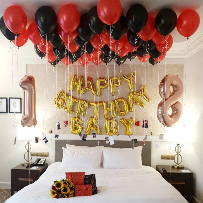 Room decoration in birthday