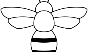 Bumble bee coloring page