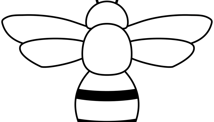 Bumble bee coloring page