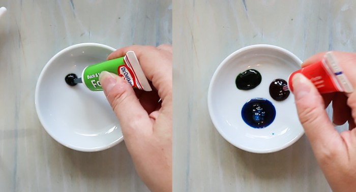 What colors of food coloring make black