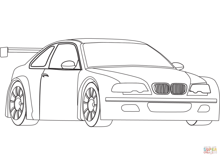 Race car coloring pages