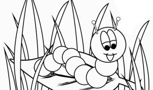 Caterpillar coloring page