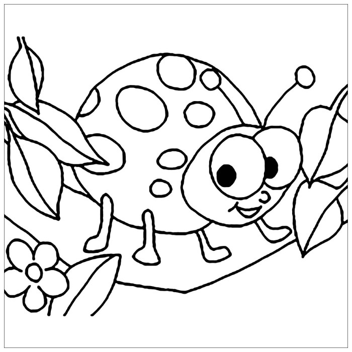 Bugs and insects coloring pages