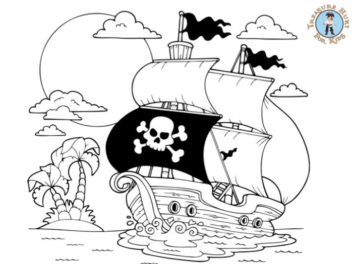 Pirate coloring pages