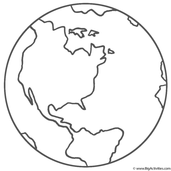 Earth coloring pages planet globe globus printable print sheets do druku template drawing kolorowania ziemi day picture white black kolorowanki