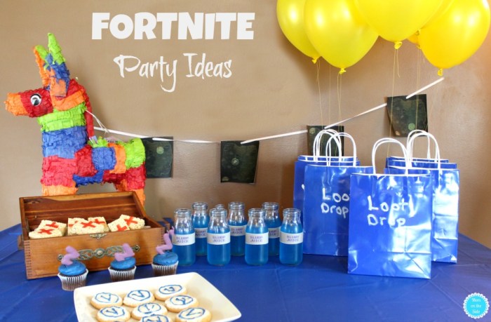 Fortnite birthday party decoration ideas