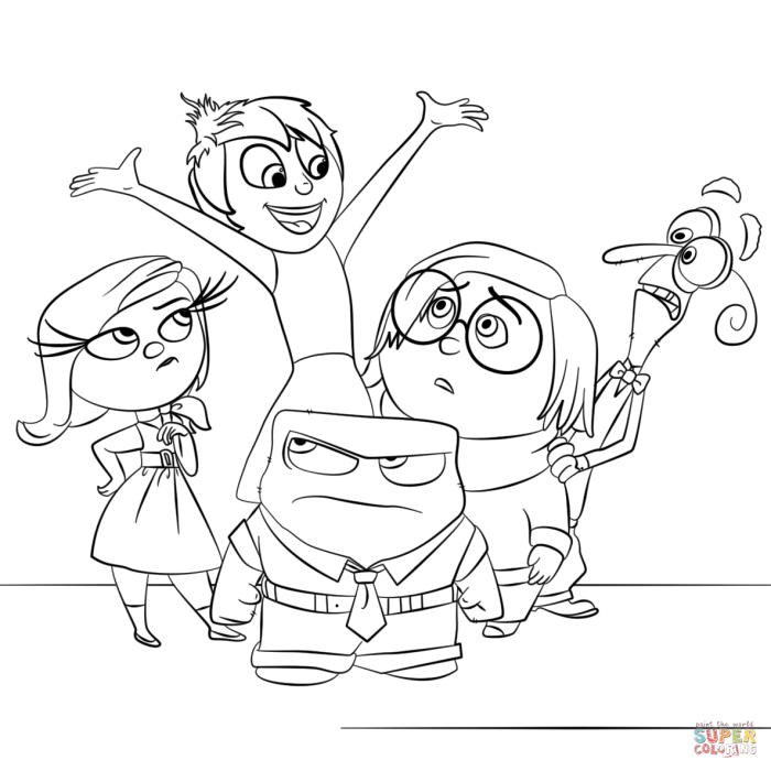 Character coloring pages