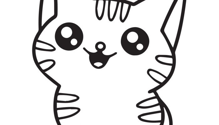 Printable kitten coloring pages