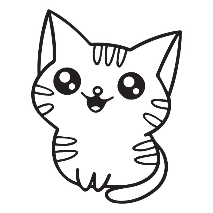 Printable kitten coloring pages