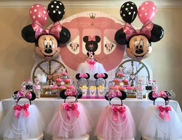 Minnie mouse birthday party decoration