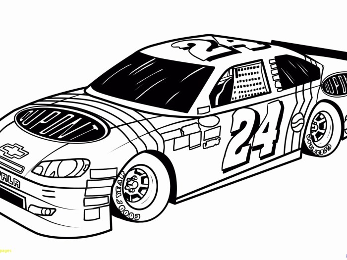 Race car coloring pages