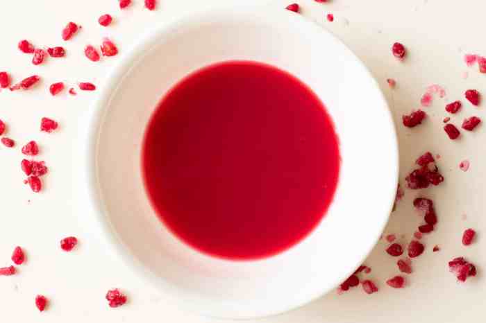 Red natural food coloring