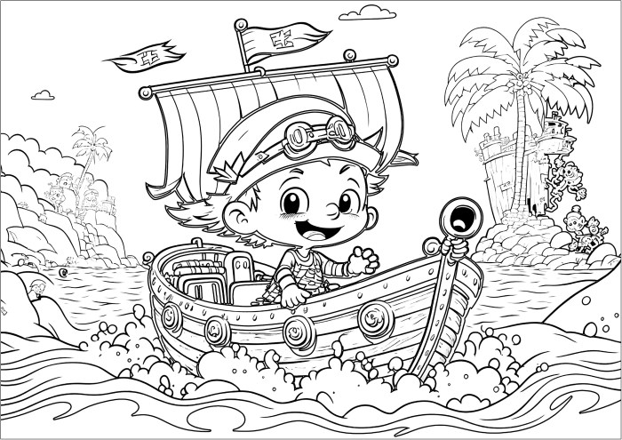 Pirate coloring pages