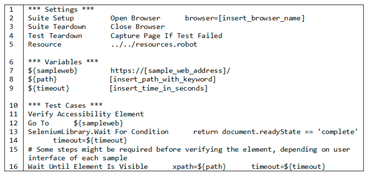 Web page compliance test tool for visually impaired comparing colors