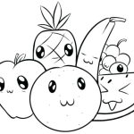 Cartoon food coloring pages