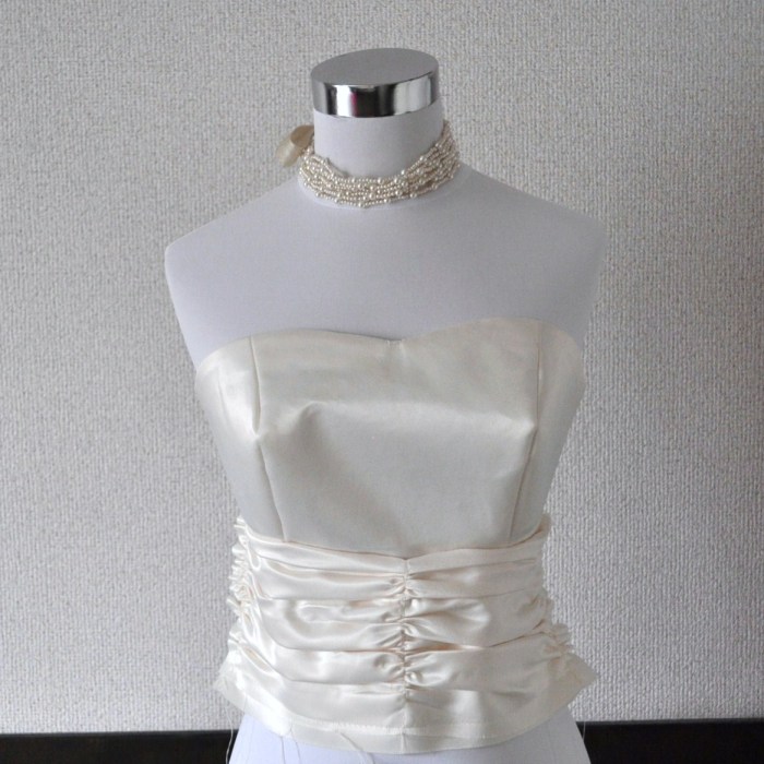 Ruched wedding dress with sleeves