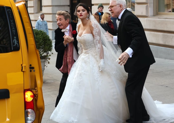 Selena gomez in wedding dress