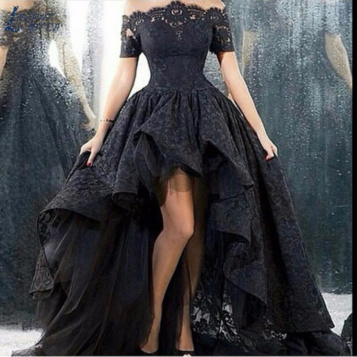 Short gothic wedding dresses