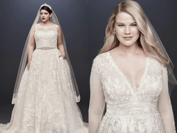 Simple wedding plus size dresses