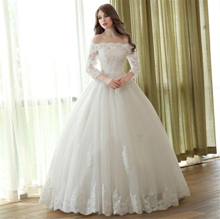 Princess puffy wedding dresses