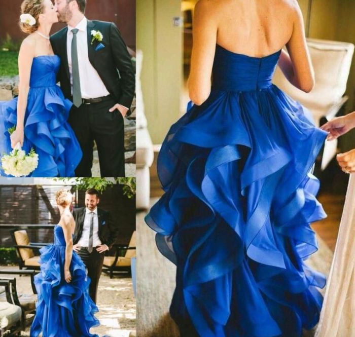 Royal blue dress for wedding near me