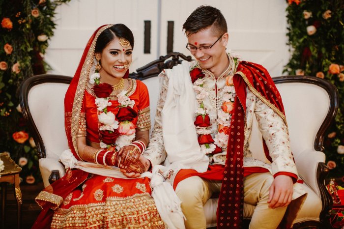 Traditional hindu wedding dress