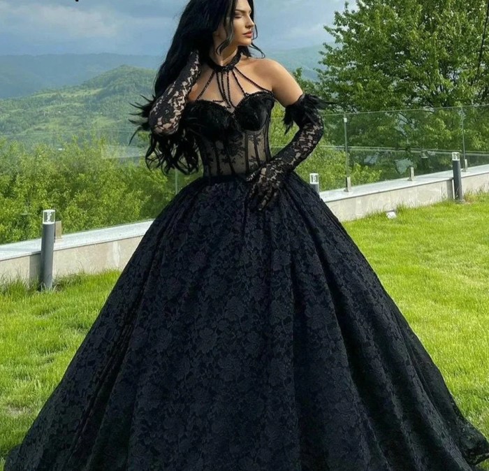 Short gothic wedding dresses