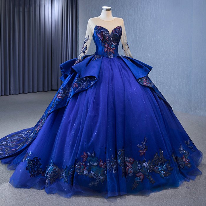 Royal blue dress for wedding near me