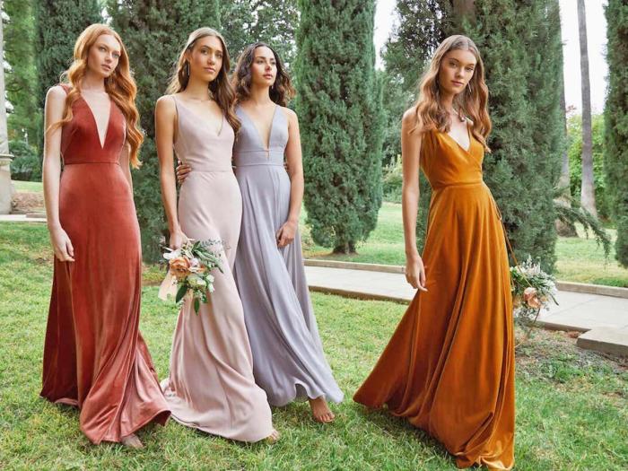 Rustic wedding bridesmaid dresses