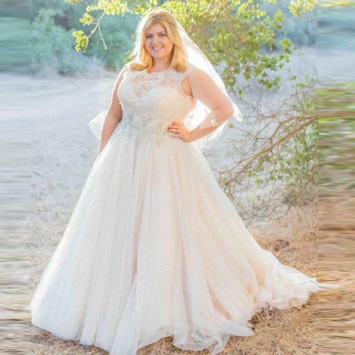 Rustic wedding dress plus size